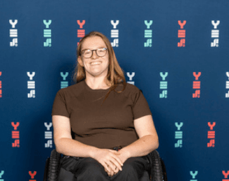 Daisy at a Young Enterprise Scheme event